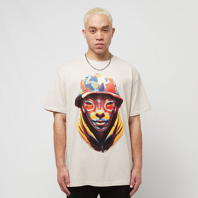 Camouflage-T-Shirt mit schwerem Oversize-Design