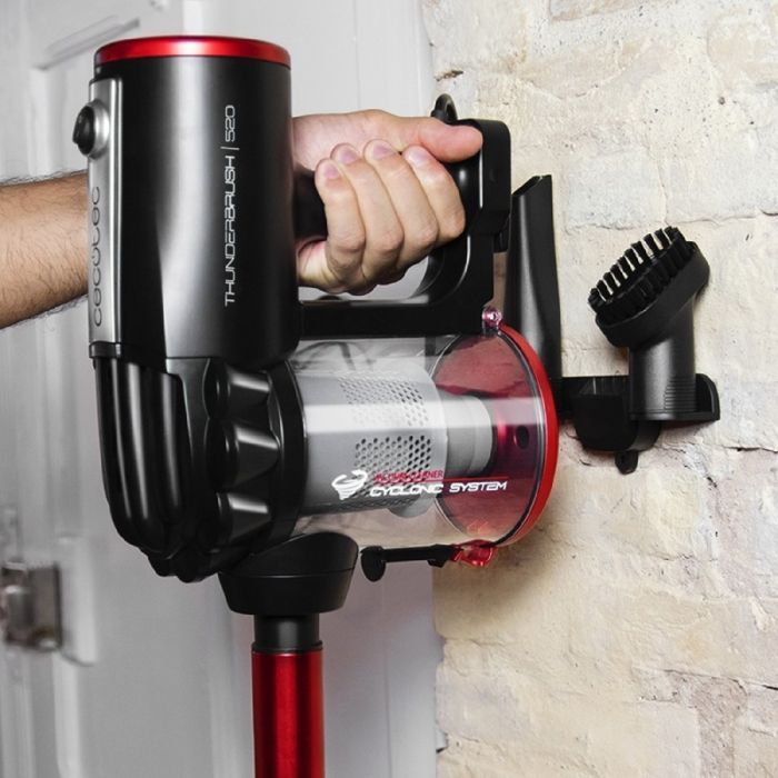 Cecotec Aspirateur Vertical 2 en 1 avec Câble ThunderBrush. 600 W, Balai et à Main, Technologie Cyclonique sans Sac