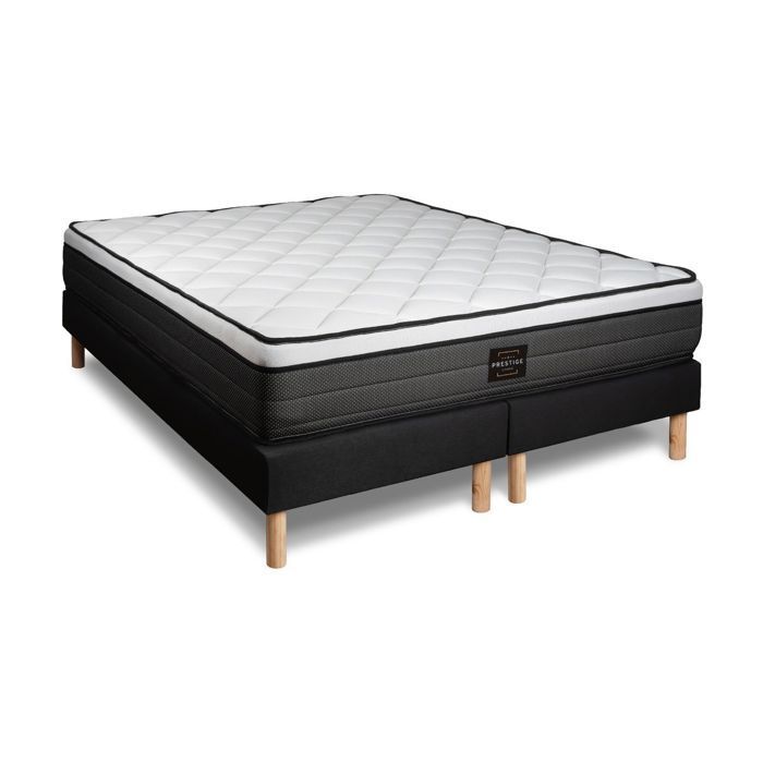 Suite 200x200 Muelles ensacados, espuma viscoelástica de 5 zonas, base de cama doble