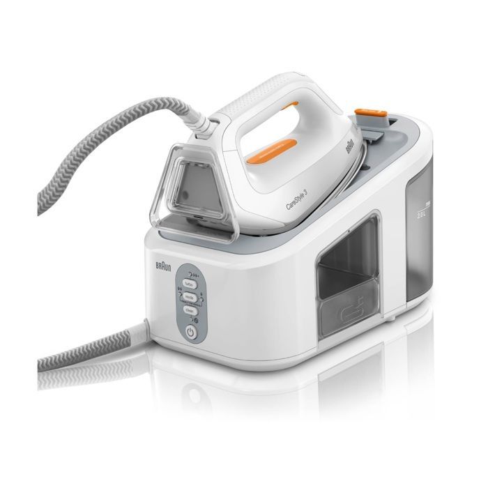 BRAUN IS3132WH Steam Generator Iron - 2400 W - 6 Bars - Automatic Thermostat - Quiet Operation - Locking System