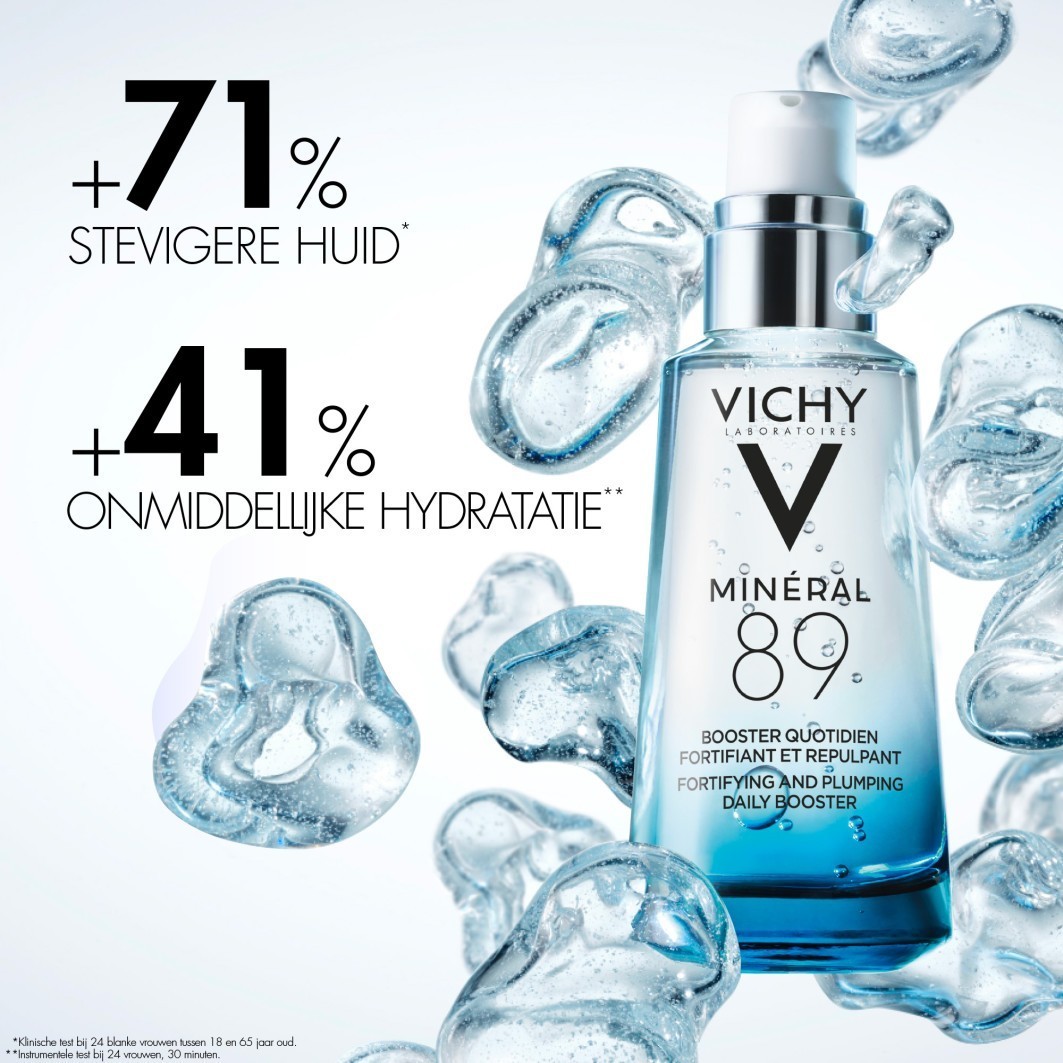 Vichy Mineral 89 vlažilni serum za krepitev in polnjenje kože, dnevni booster – 30 ml