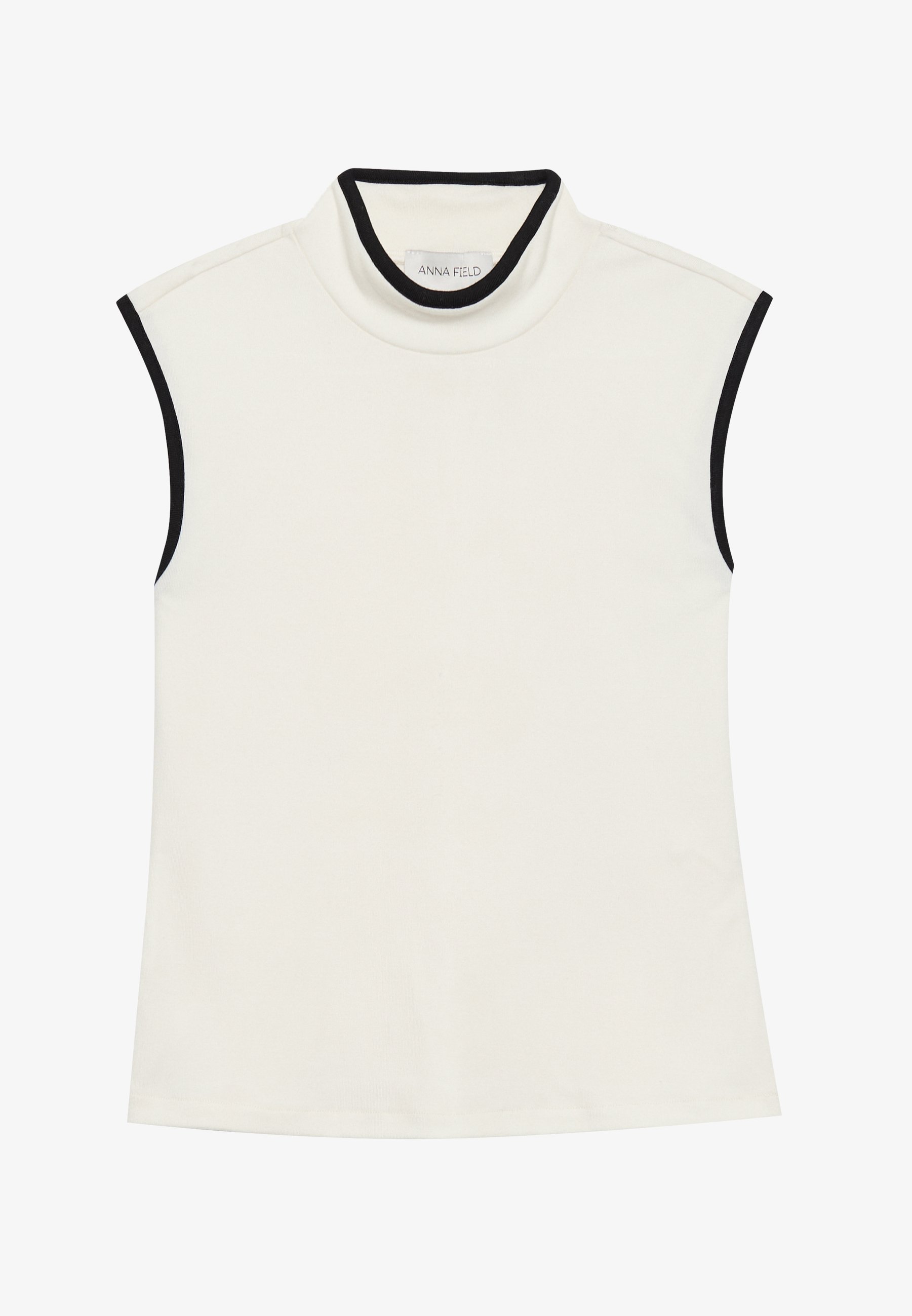 Anna Field Top – cremeweiß/schwarz