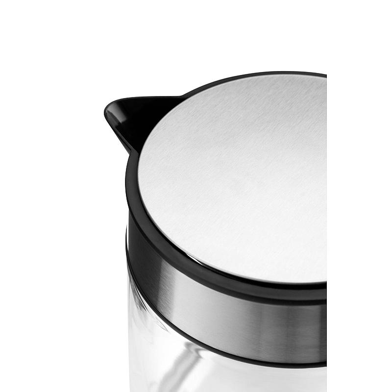 Hervidor eléctrico Cuisine de 1,7 l, vidrio/acero, Cuisine