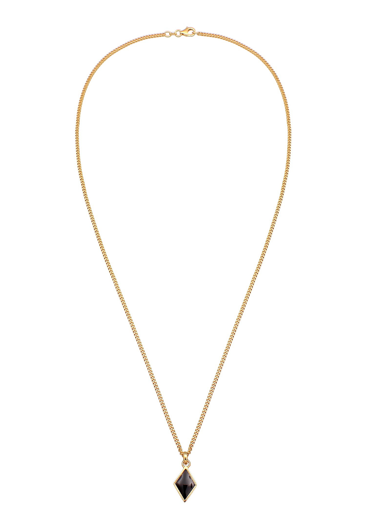 KUZZOI Hommes Pendentif losange Géo avec émail en Argent Sterling 925