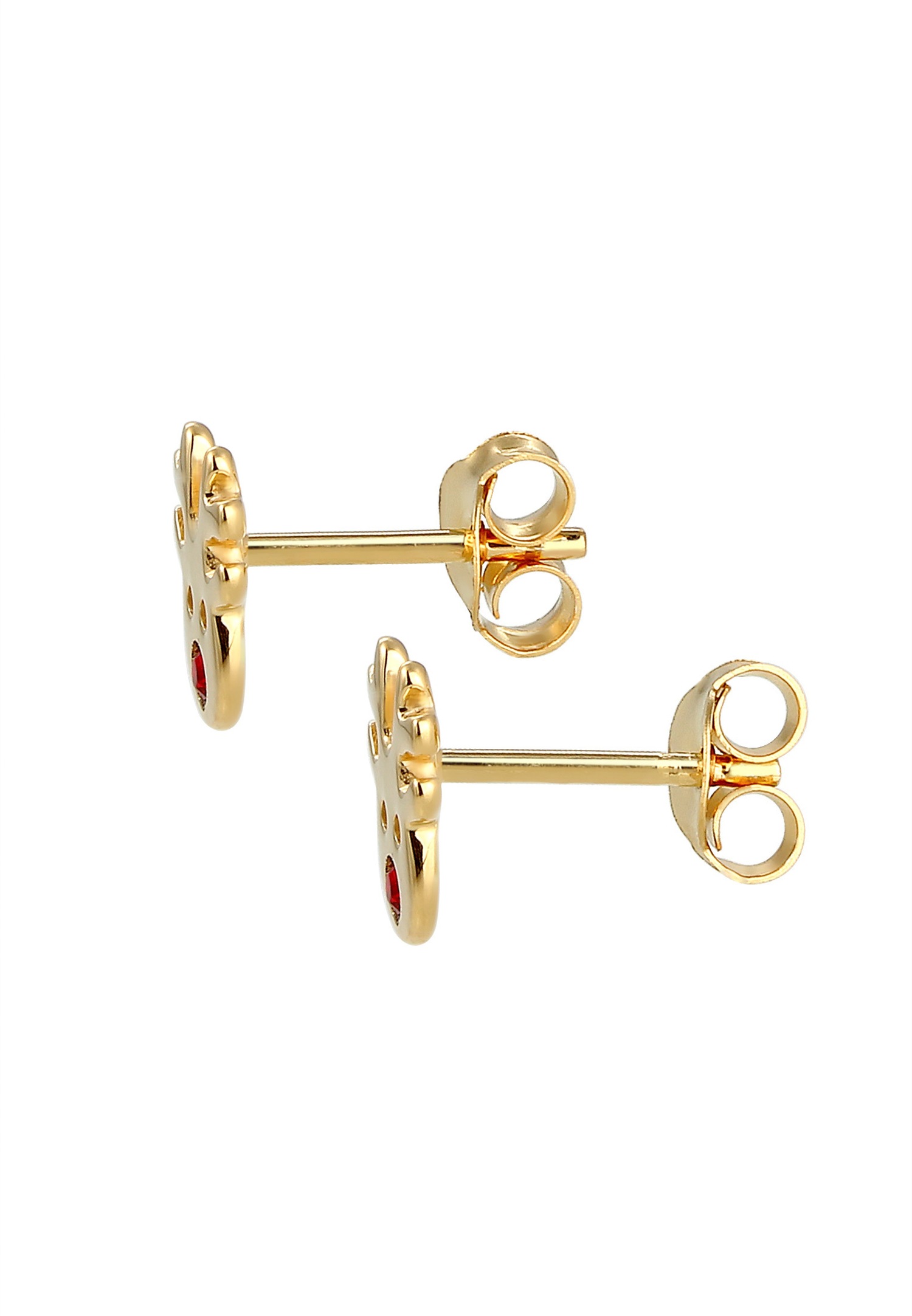 Elli Enfants Clous d'oreilles Motif Renne Ludique avec Cristal en Argent Sterling 925