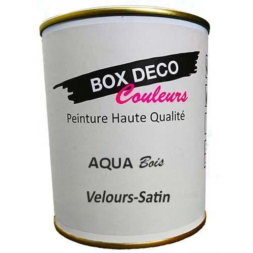 Peinture - BOX DECO COULEURS - Aqua Bois - 750 ml - Beige Gris - Satiné - Acrylique