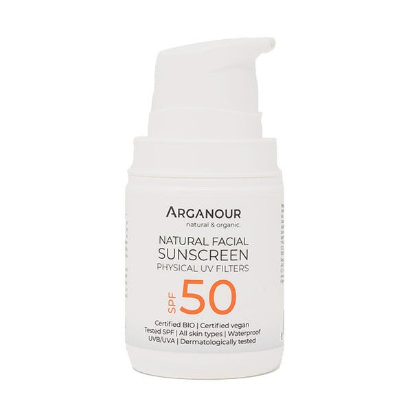 Природна крема за сунчање за лице SPF50| 50 мл