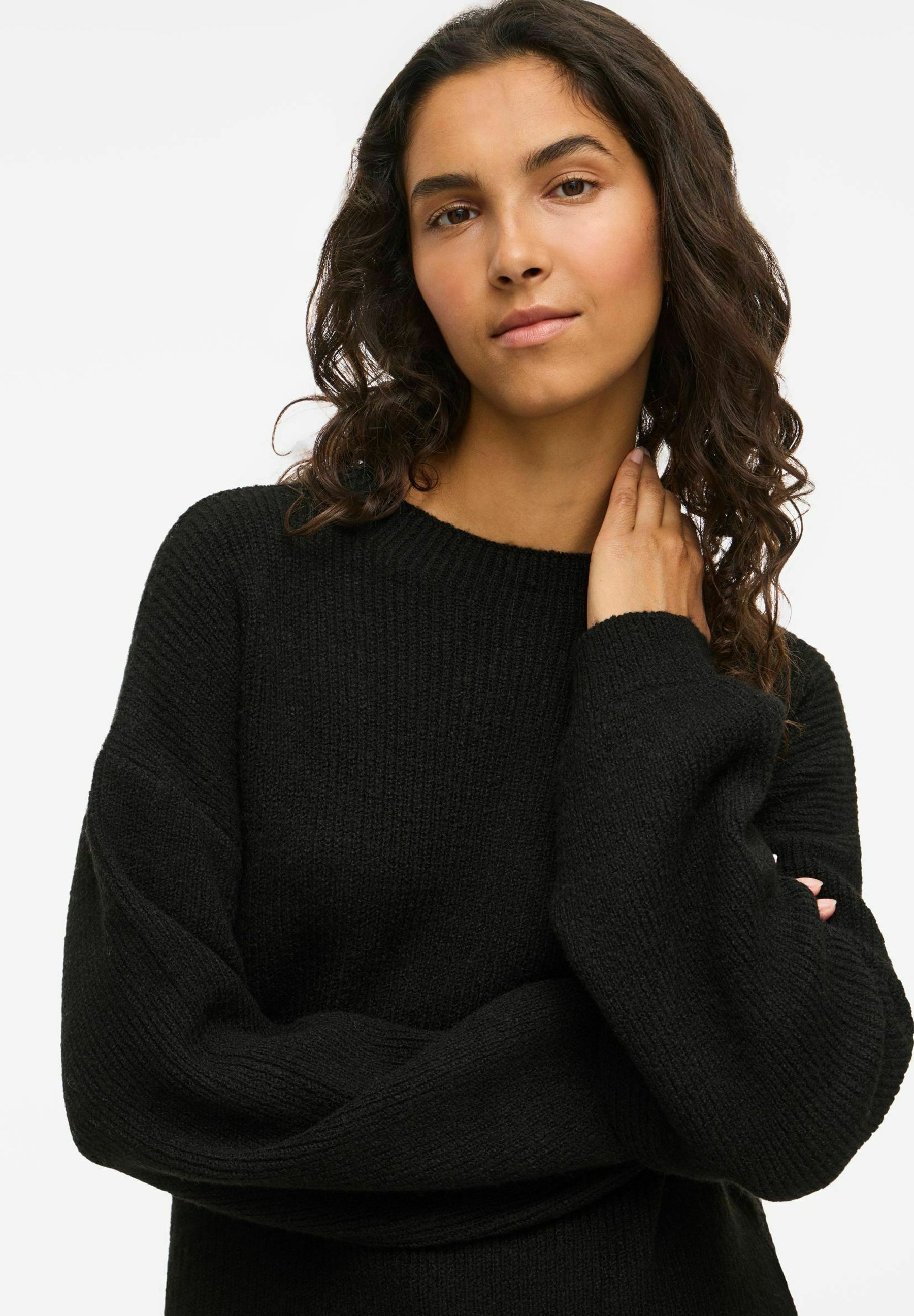 VILA VILASSIA CREWNECK - Pullover - schwarze Schönheit