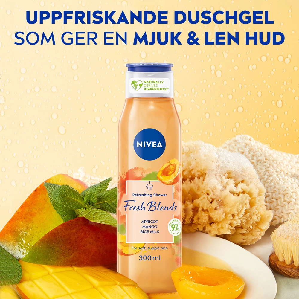 Fresh Blends barackos tusfürdő 300 ml - NIVEA