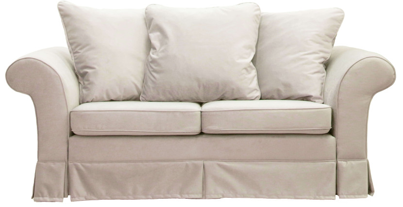 ESTELLA 140 - beżowa sofa dwuosobowa rozkładana