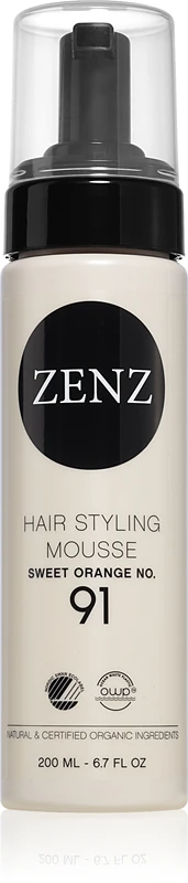 Mousse Capilar ZENZ Laranja Doce Orgânica nº 91 para Cabelos Danificados