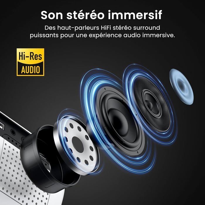 ZOKKO 4K draagbare projector - Native 1080p Full HD-resolutie - Bluetooth 5.1-technologie
