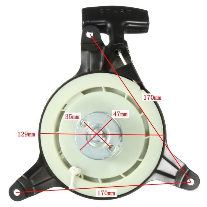 Recoil Starter Motor Black For MTD Lawnmower 751-10299 951-10299A