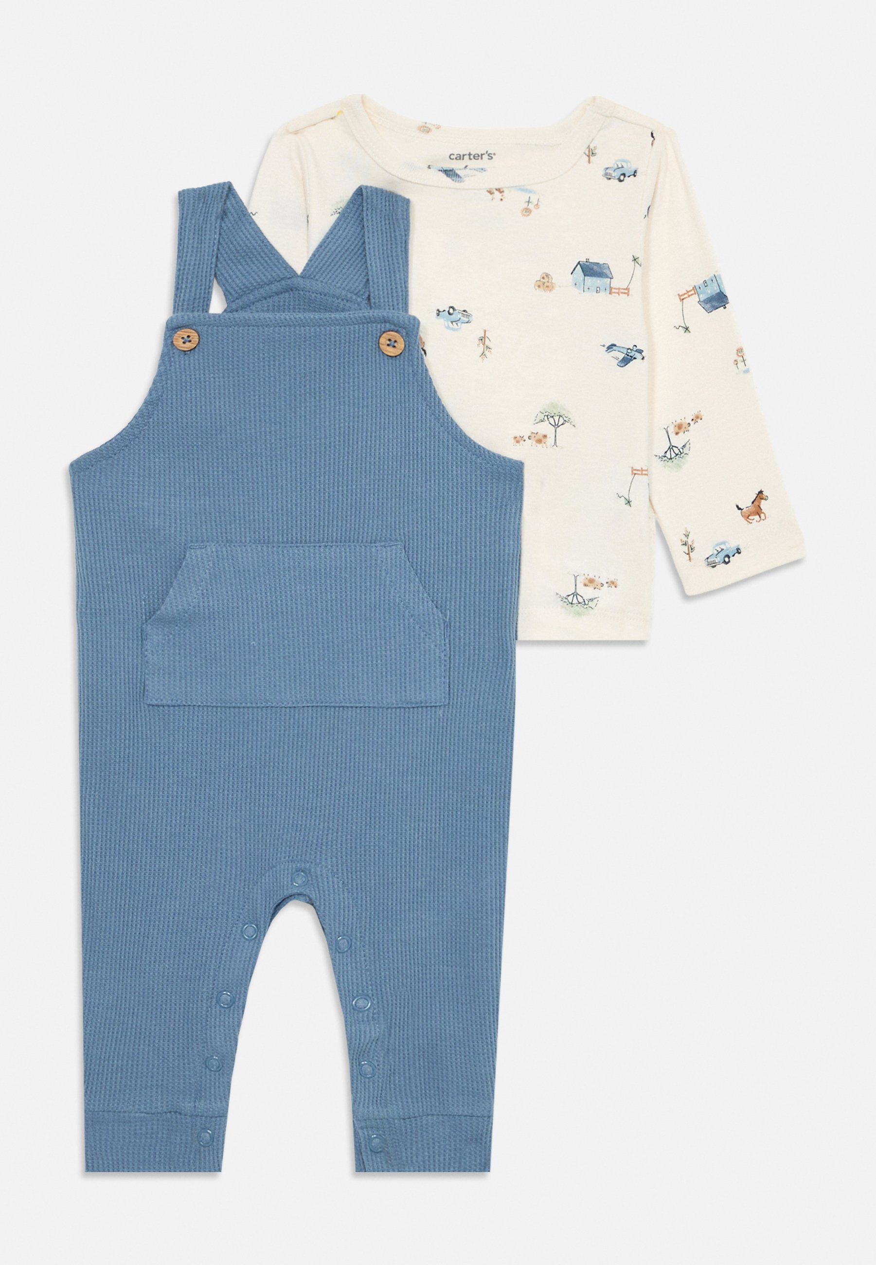 Carter's complete set - tuinbroek - donkerblauw/gebroken wit