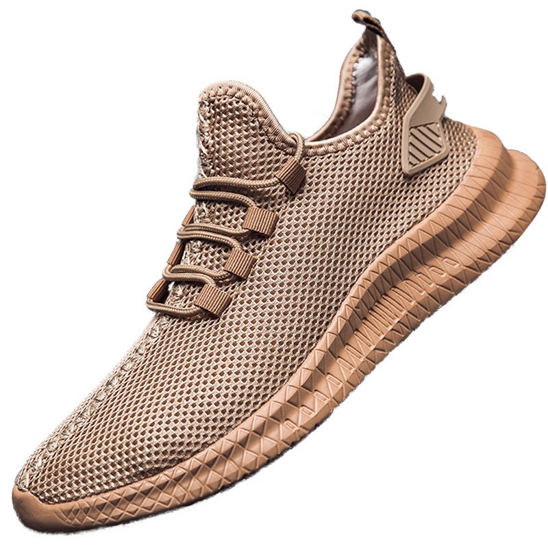 Zapatillas de running transpirables de alta calidad para hombre, tallas grandes, deportivas casuales para exteriores, calzado para mujer, suela suave, con cordones.