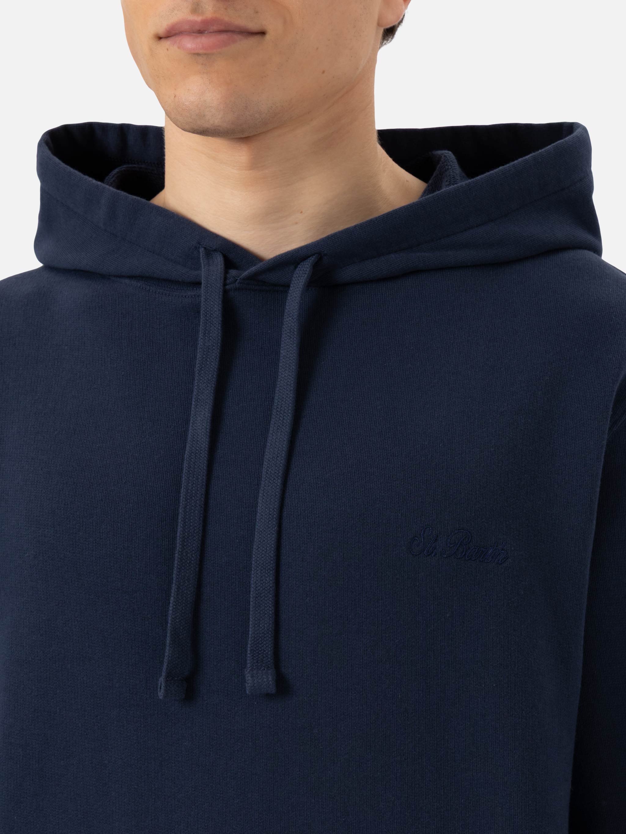 Manhattan katoenen hoodie met St. Barth-borduurwerk