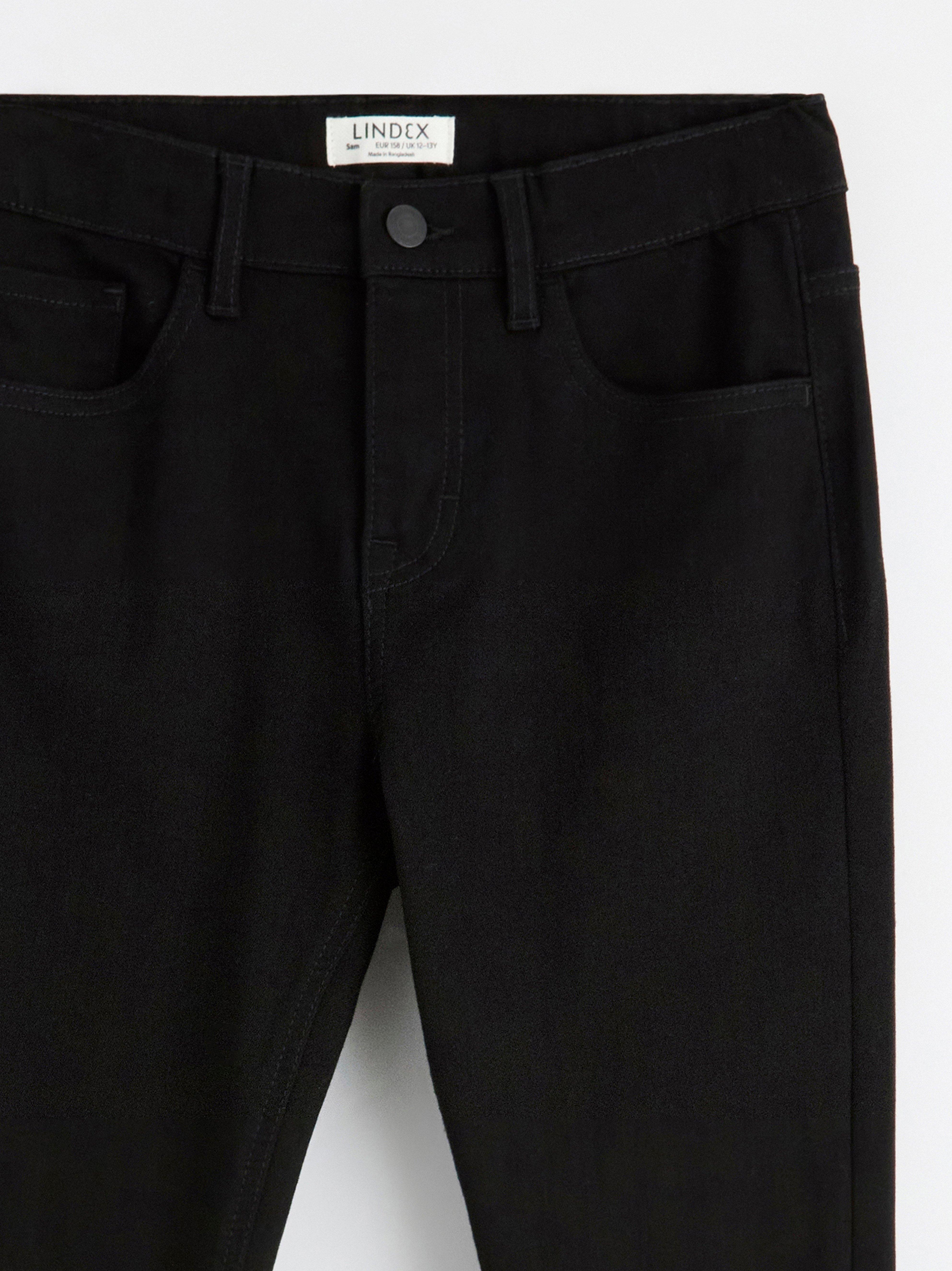 SAM Super stretch slim fit jeans med normal midje, svart