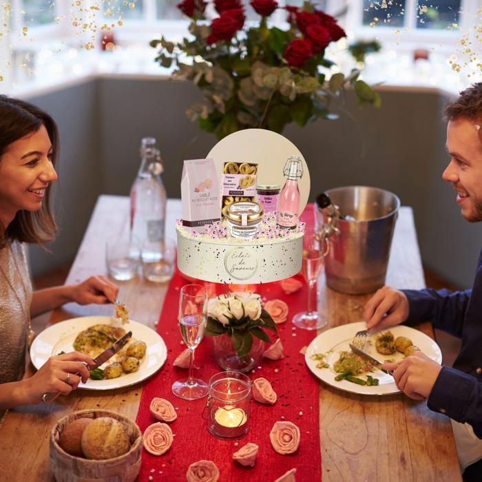Cofanetto regalo gourmet Fossier & Monbana | Biscotti, marmellata, sciroppo, marshmallow, terrina e pasta sfoglia | Perfetto come regalo di Natale