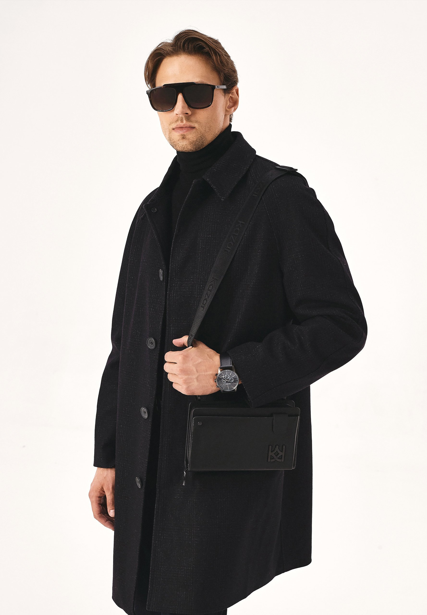 Kazar ULISSES - Crossbodytas - zwart