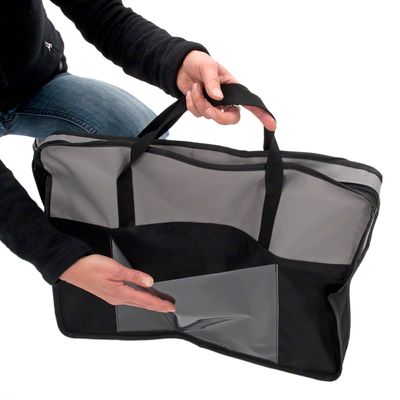 Haustiertransportbox Freedom mit seitlicher Erweiterung – Schwarz & Grau