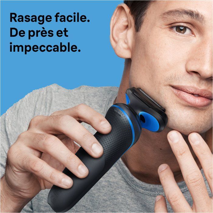 Rasoio elettrico BRAUN Serie 6 - Nero - Autonomia della batteria: 60 minuti - Ricarica rapida: 5 minuti