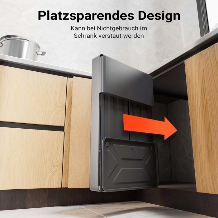 Calefactor de gas infrarrojo Wiltec, negro, 7,5 kg, 3 niveles de potencia (1,4 kW-4,2 kW), plegable, 420 x 450 x 757 mm, con encendido piezoeléctrico.