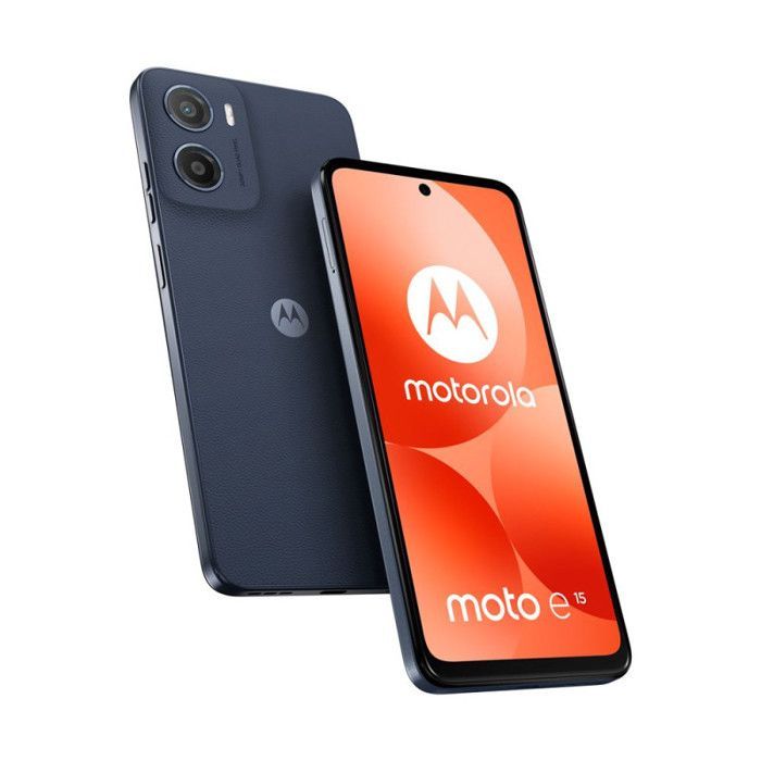 Smartphone - MOTOROLA - Moto E15 - 6,67 pouces - Double SIM - 64 Go - Bleu denim