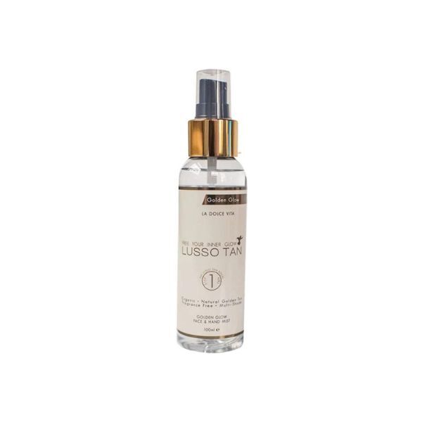 Lusso Tan Golden Glow opalovací sprej na obličej a ruce 100ml