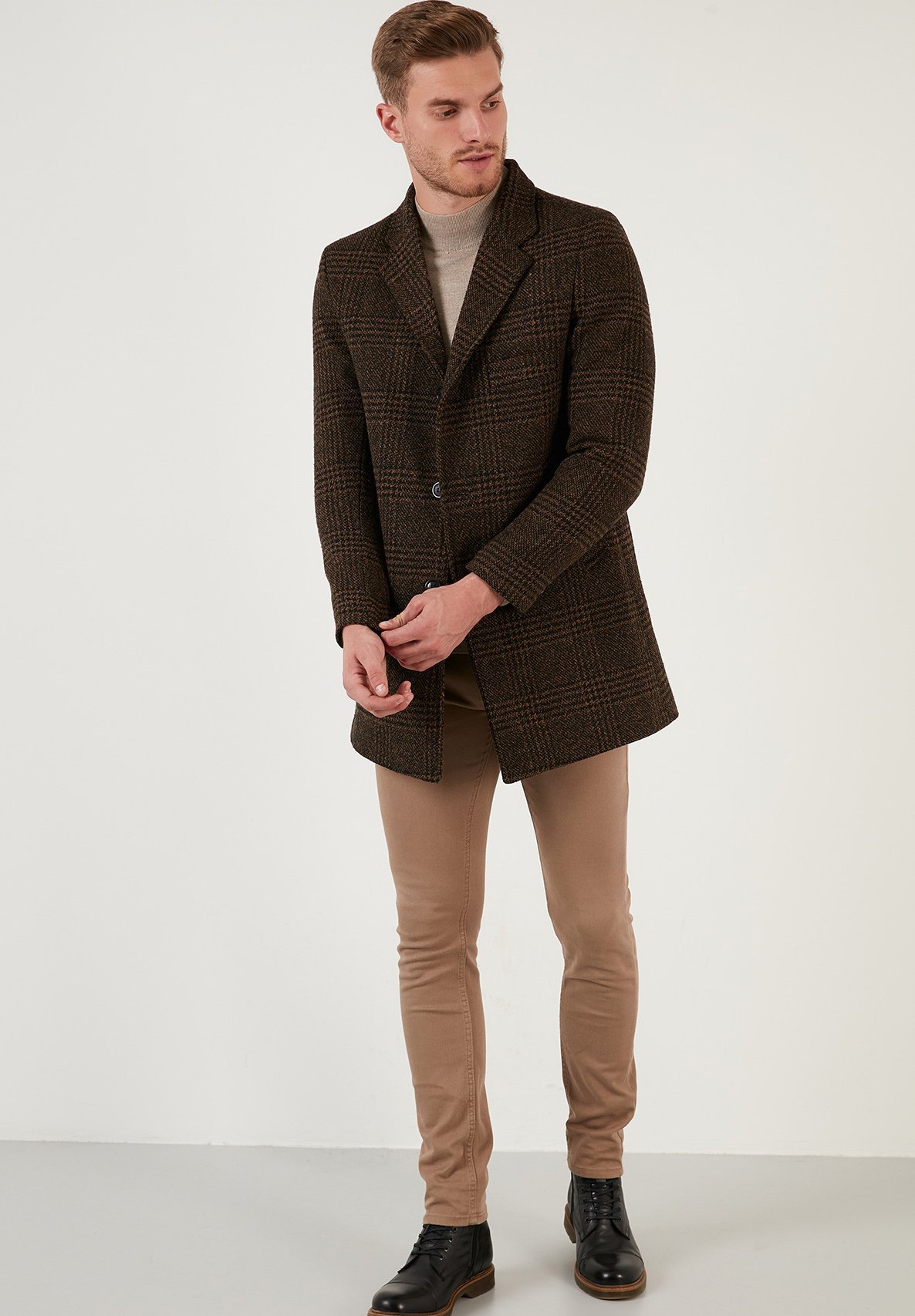Buratti BUTTON-DOWN - Klassieke jas - camel