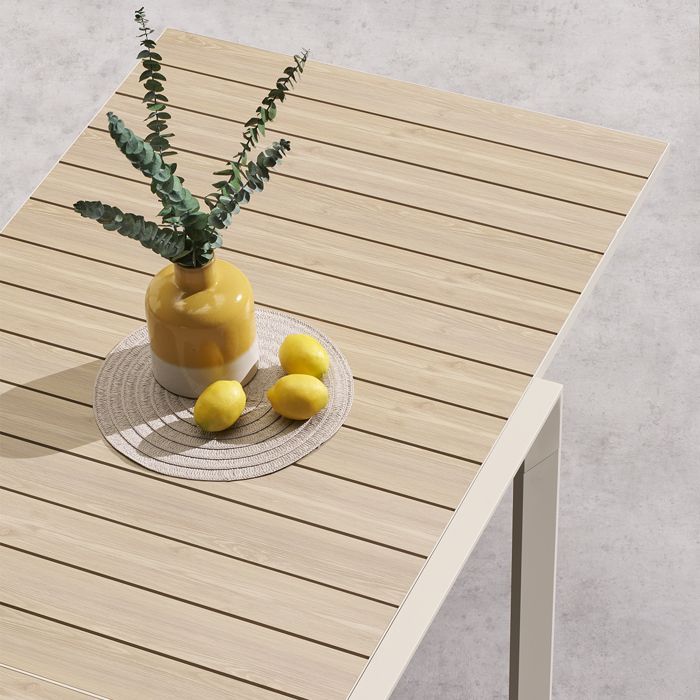 Mesa de jardín extensible y deslizante 