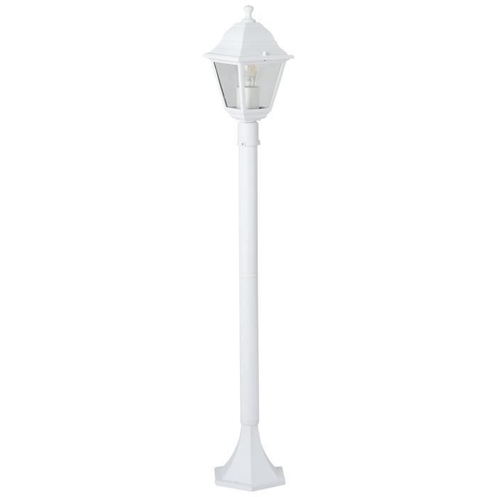Lampada da terra per esterni - BRILLIANT - NISSIE - Bianca - Metallo/Vetro - 1xE27 60W - IP44
