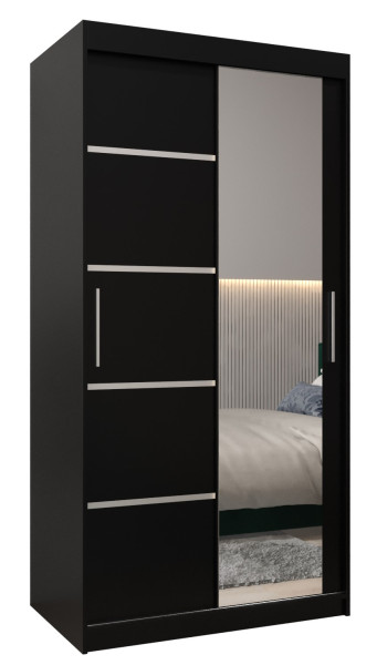 Szafa przesuwna Garderoba Verona 2 100 czarny   czarny