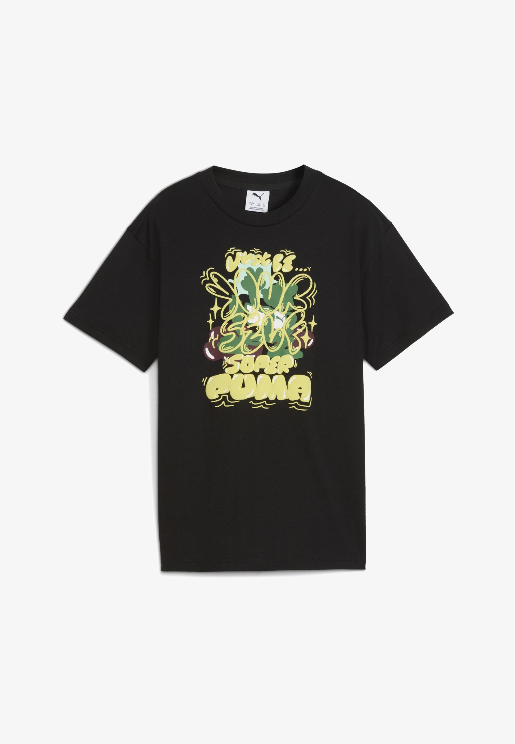 Puma GRAPHIC SUPER - Print-T-Shirt - Schwarz