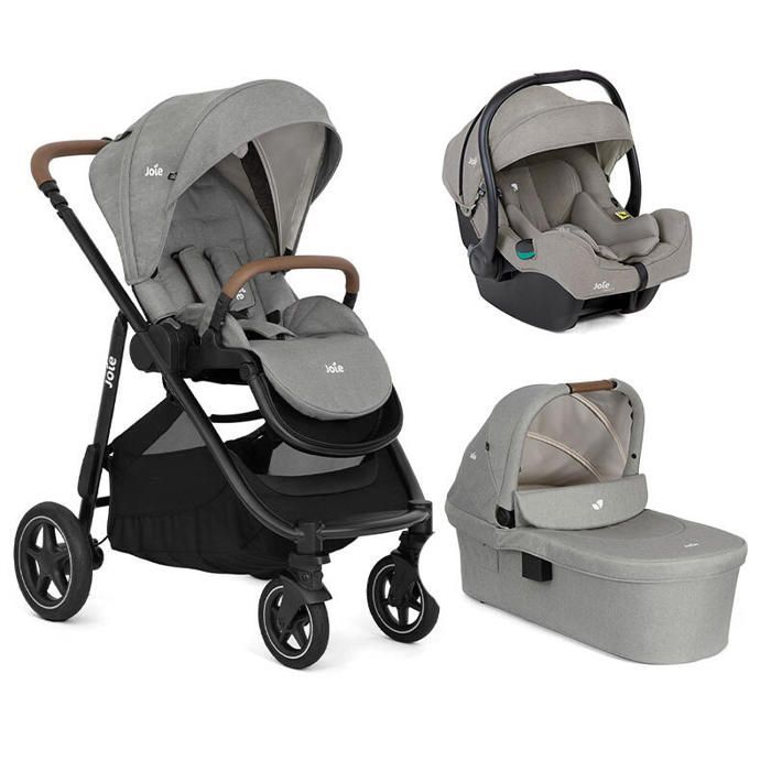 JOY - Versatrax Trio Stroller + i-Gemm 3 Car Seat + Ramble XL Pebble Carrycot