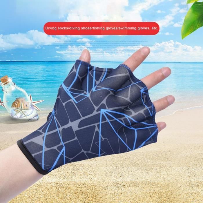 Gants de natation - OMABETA - Palmés - Nylon haute qualité - Mixte - Adultes