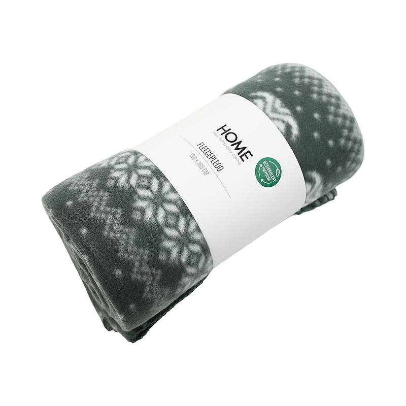 Hjem Fleece-teppe 130x160 cm resirkulert vinter