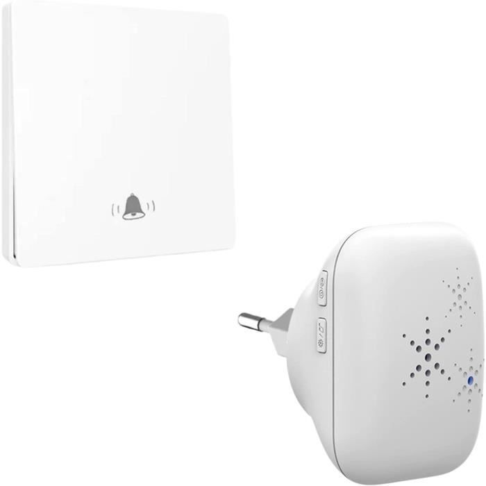 Wireless and Battery-Free Eco-Friendly Outdoor Doorbell, IP65 Waterproof, Snow and Rain Resistant - 150m Long Range Transmitter and Chime