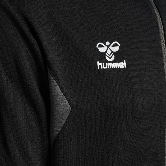 Hummel Authentic Zip-Up Hooded Track Jacket - Black - Men's - Multisport - Long Sleeves