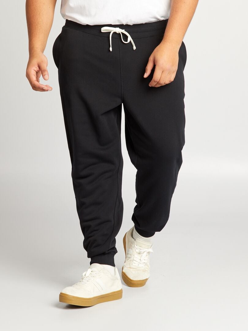 Pantalones deportivos de felpa - Negros