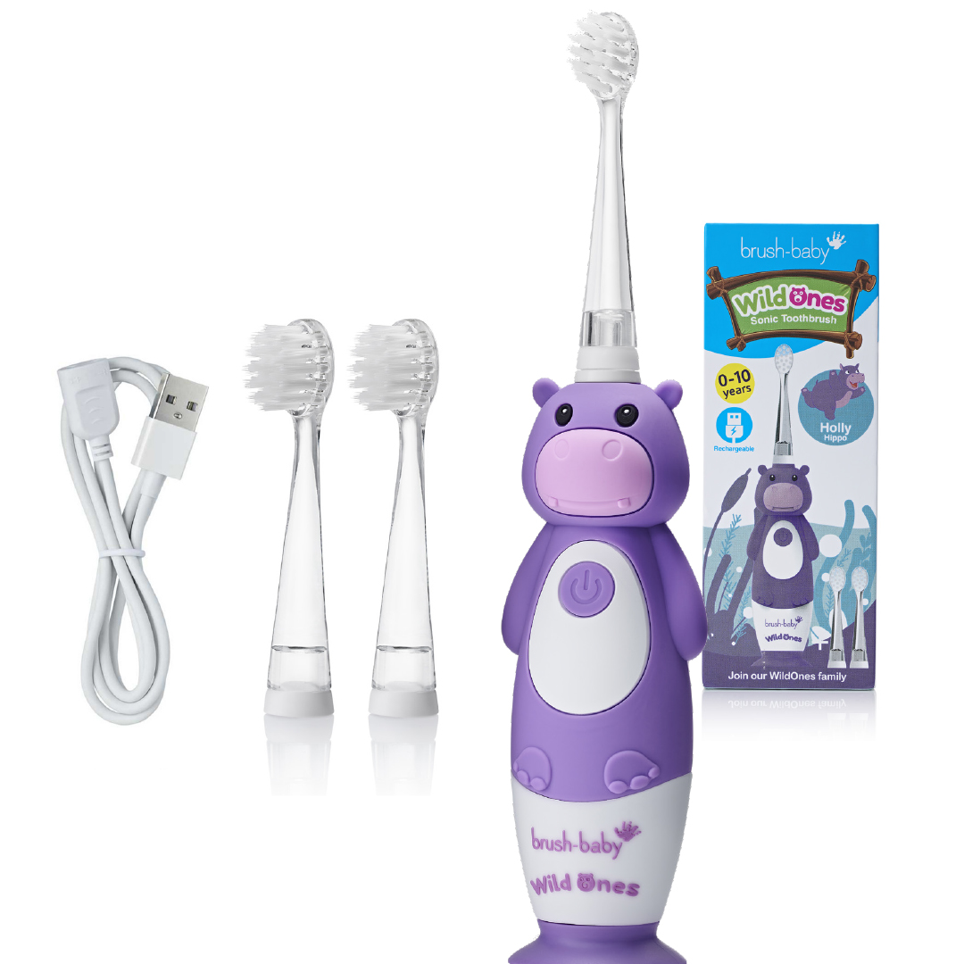 Įkraunamas dantų šepetėlis „Brush-Baby WildOnes“