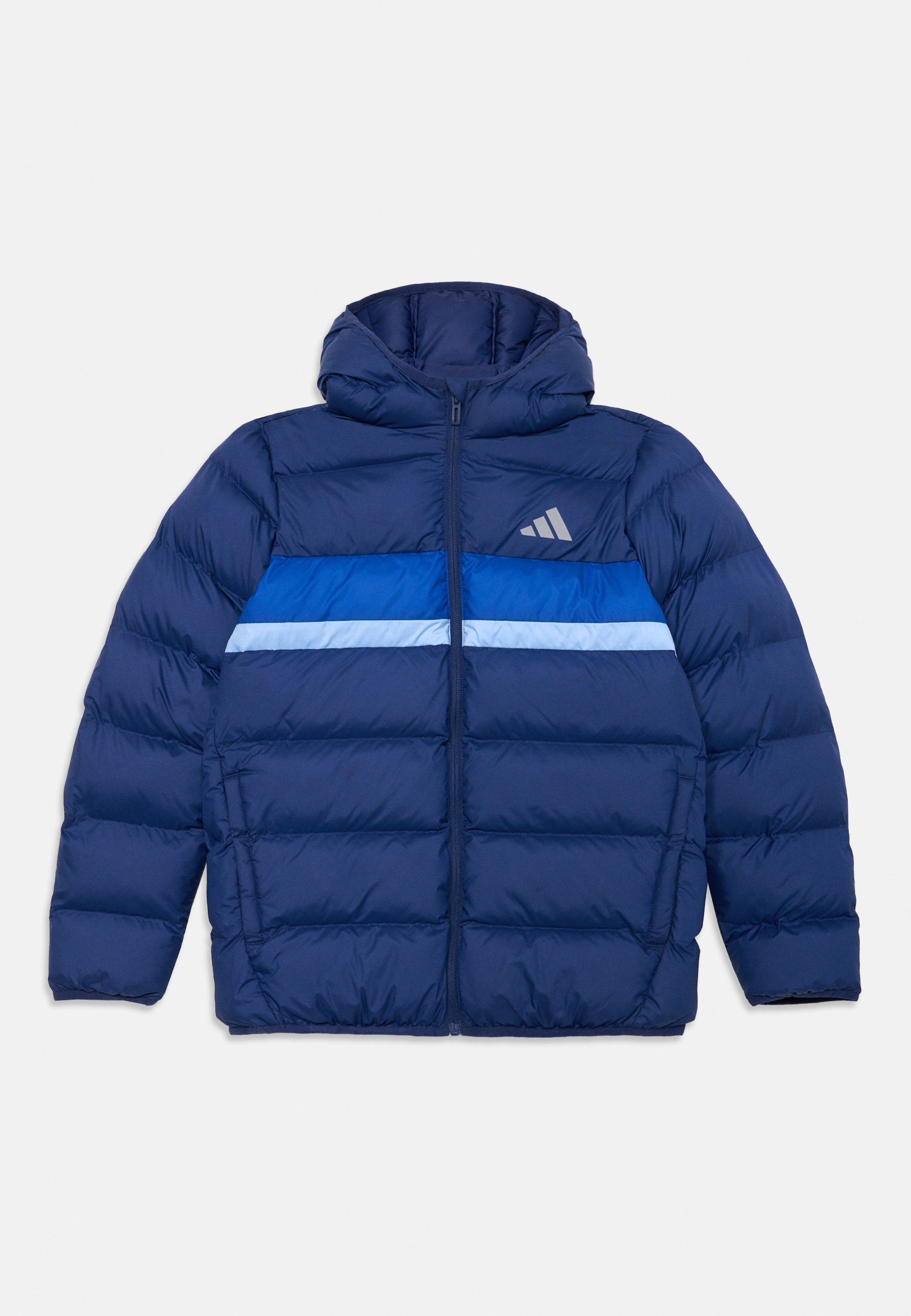 Giacca Adidas Performance Junior Unisex - Giacca invernale - blu scuro/blu royal/blu fluorescente