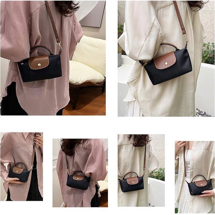 Bolso de hombro - OTBACT - Mini bolso de mujer - Compacto 17x10x5cm - Moderno - Negro