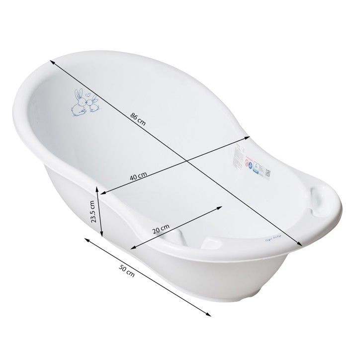 Ergonomisch babybadje - MY DESIGN FURNITURE - Viridiaangroen - Geïntegreerde thermometer - Afvoerplug