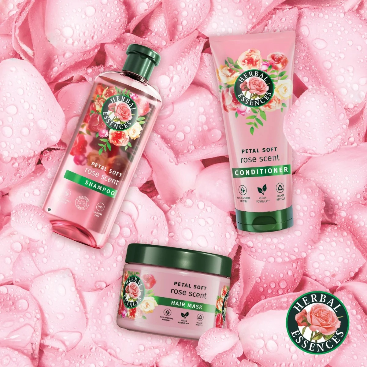 Herbal Essences Rose Kit bestrijdt droog haar.