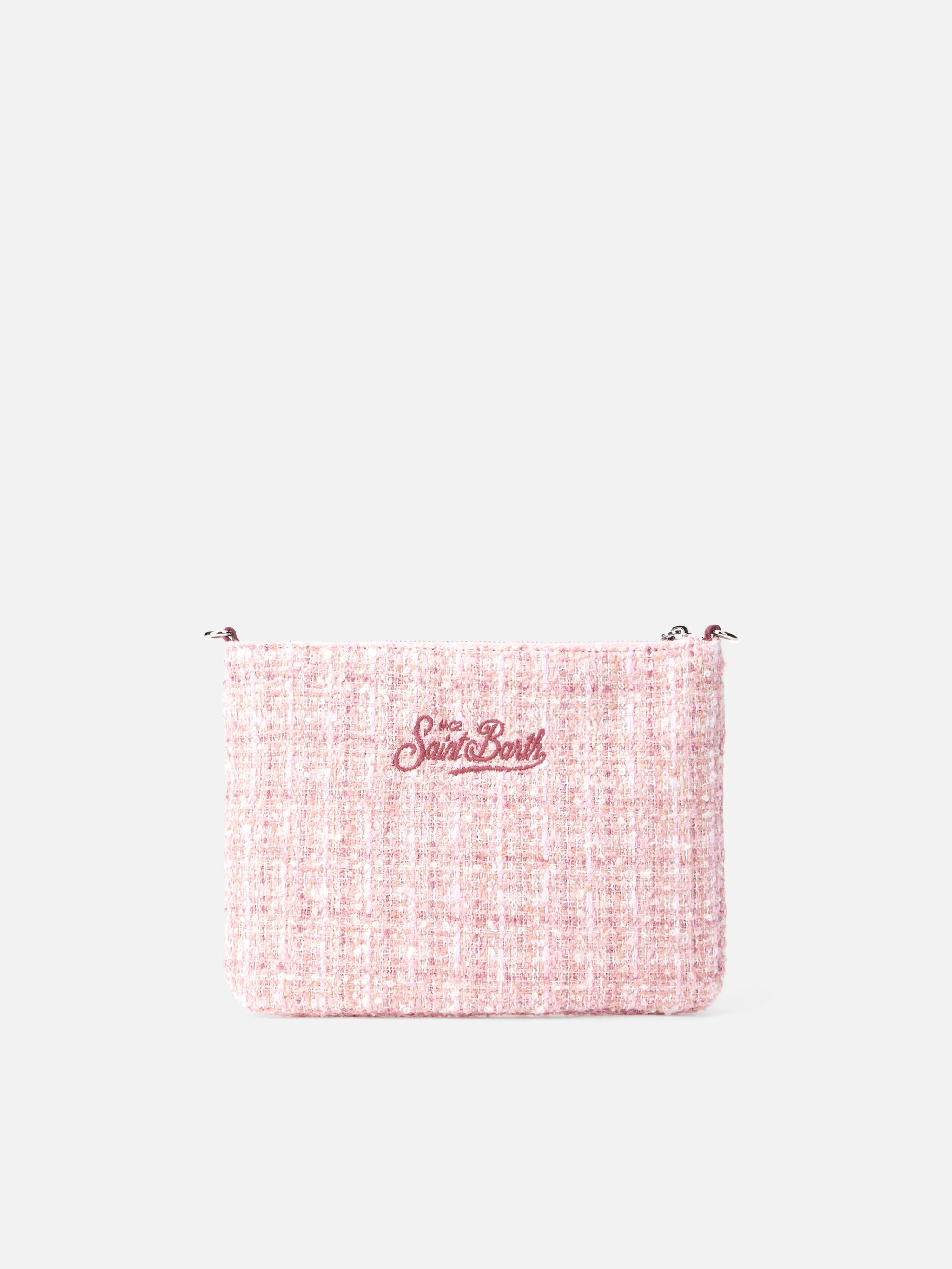 Pung Parisienne i tweed pink med catena