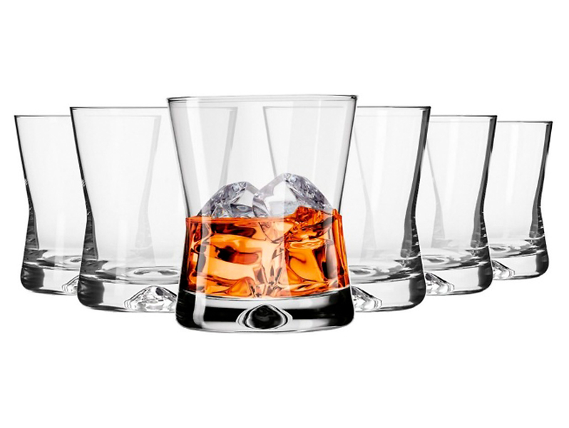 Komplet szklanek do whisky Prestige Krosno 6 szt. 290 ml