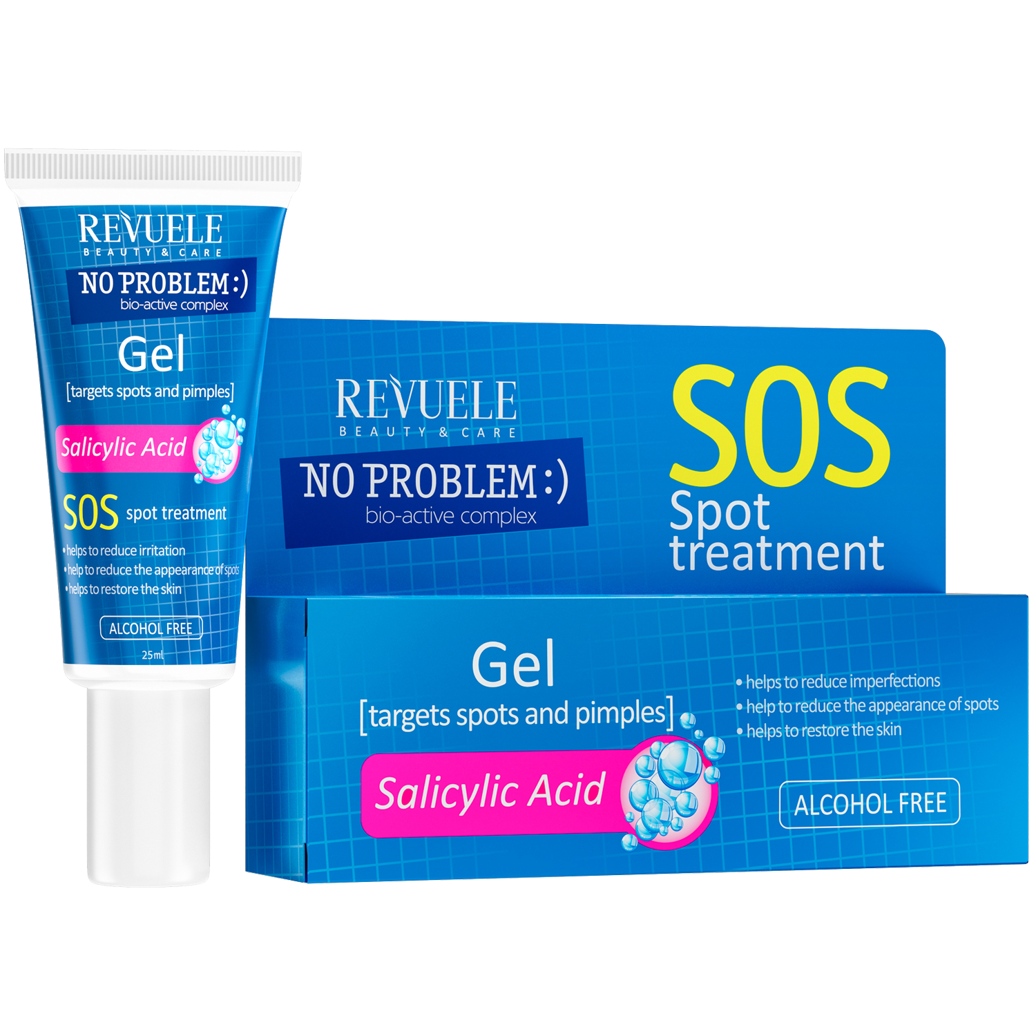 Revuele Anti-inflammatorisk ansigtsgel 25ml Ingen problemer :) SOS punktbehandling