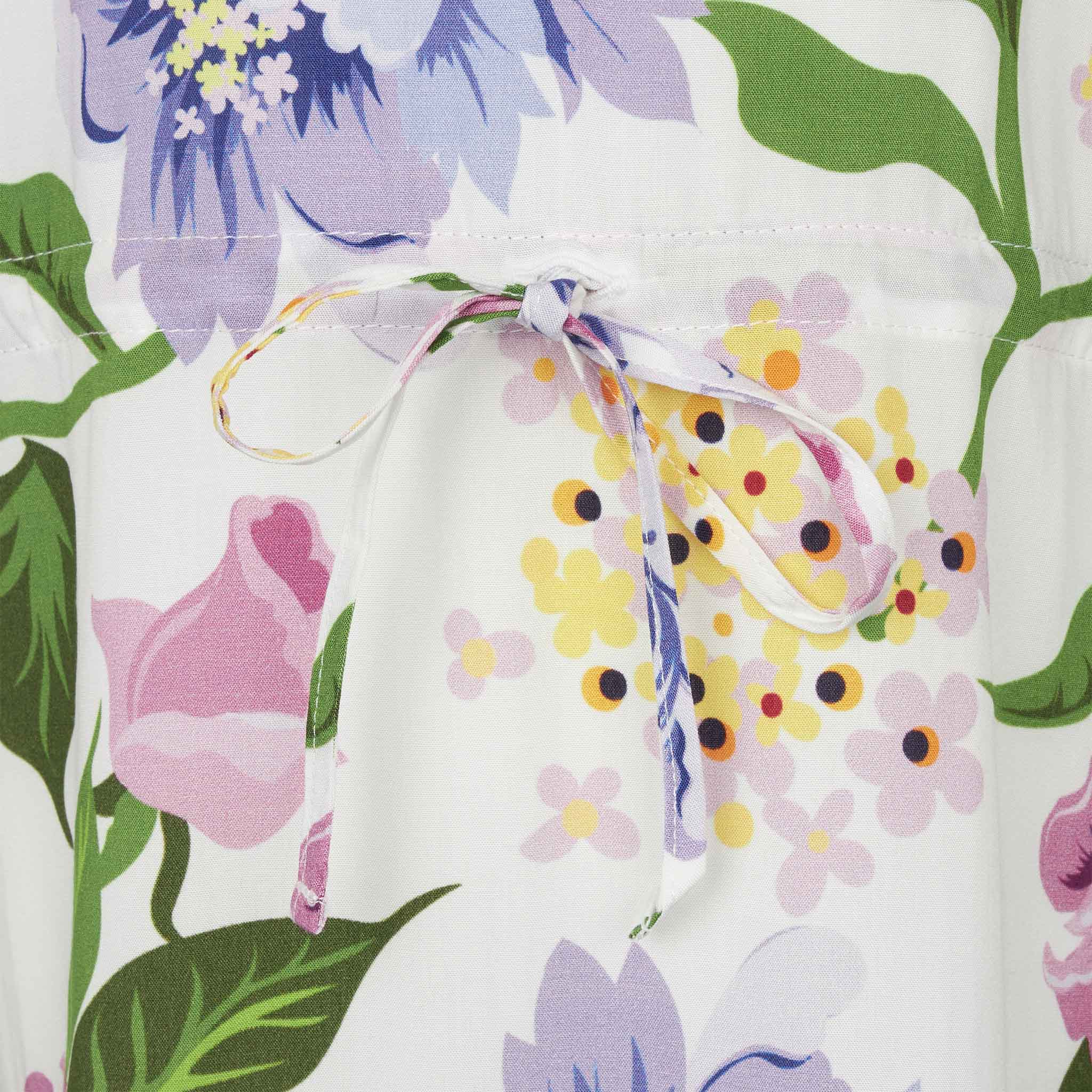 Meisjeskaftan met bloemenprint