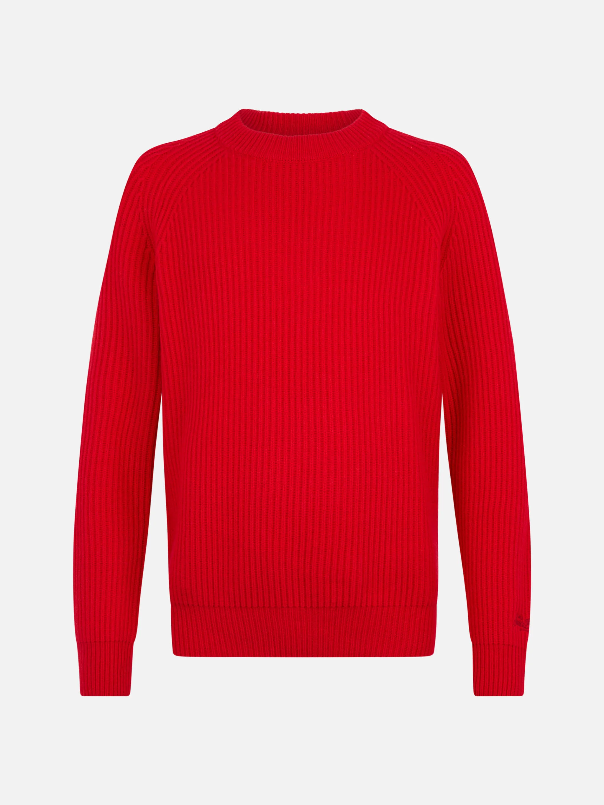 Heren rode ribtrui marineblauw