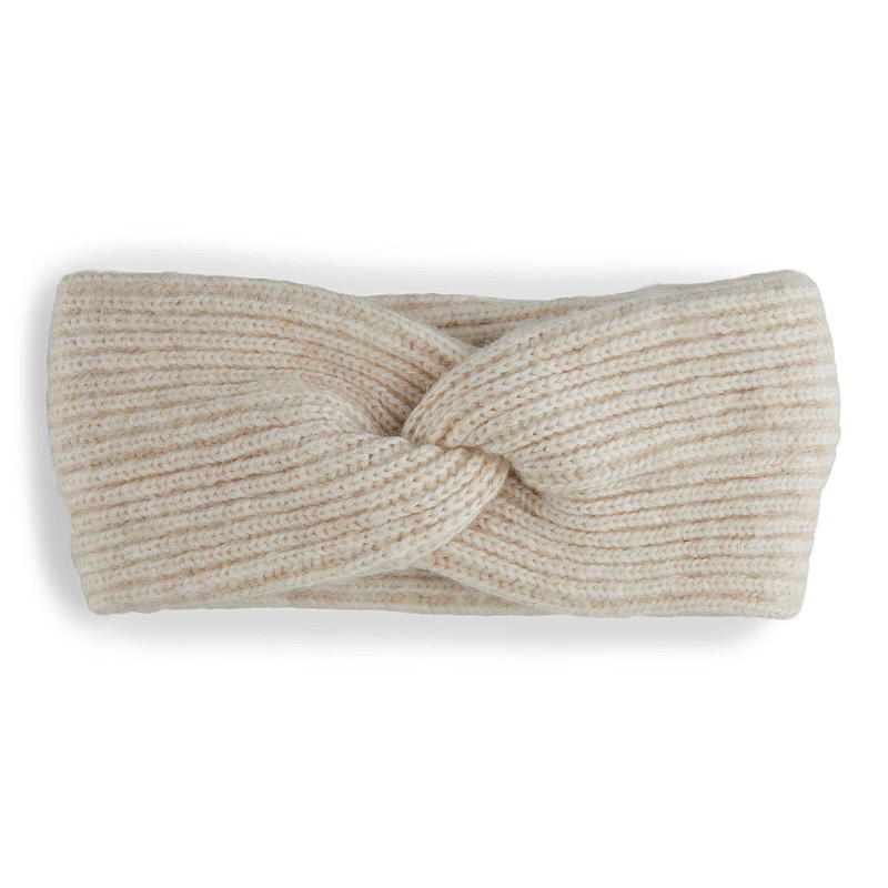 Pannband i off-white, mohair-look